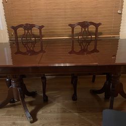 6ft Table and China Cabinet