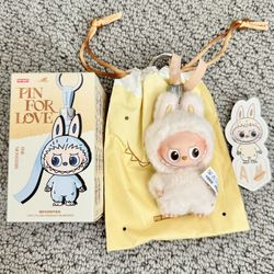 π©· POP MART Labubu THE MONSTERS PIN FOR LOVE Vinyl Plush Pendant β Letter A