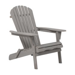 Outdoor Wooden Folding Adirondack Chair Set of 2 with Pre-Assembled BackRest, Wood Patio Chair for Garden Backyard Porch Pool Deck Firepit