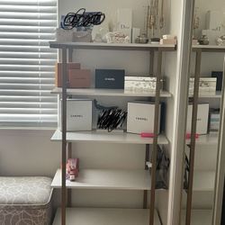 White And Gold Shelf