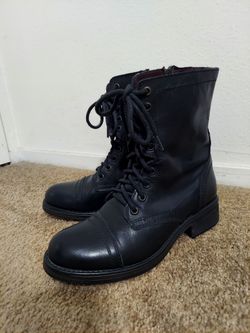 Steve Madden Black Combat Boots