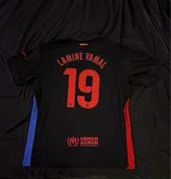 AUTHENTIC Nike Barcelona Black Lamine Yamal Limited Edition Soccer Jersey Size Men’s XL