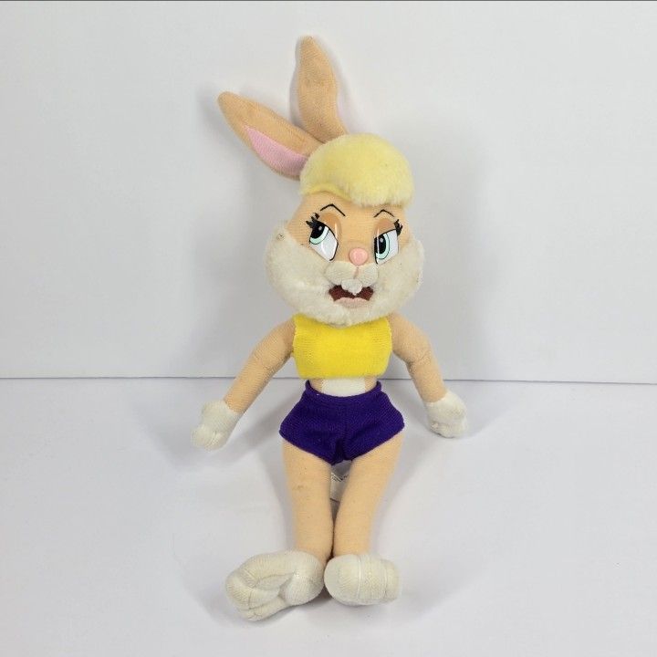 Vintage Warner Bros Space Jam Ace Plush 1997 Lola Bunny 10" Bunny Rabbit Girl