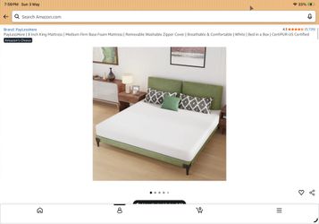 King Size Memory Foam Mattress – 8 Inch Medium Firm