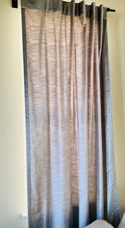 West Elm Velvet Platinum Grey Panel
