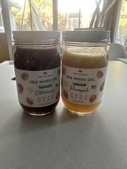 2 Jars Of True Sea Moss Gel (Elderberry and Pineapple) Brand New Never Opened 