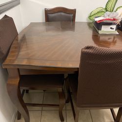 High Gloss Wood Finish Kitchen Table (Read Description)