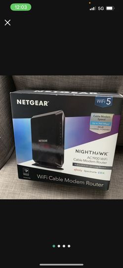 Used Not In A Box And It Works Netgear Cable Modem Router Nighthawk AC 1900 Wi-Fi Cable Modem Router $75
