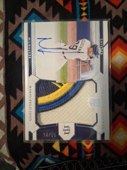Mario Feliciano Auto Patch Baseball Card 24/99