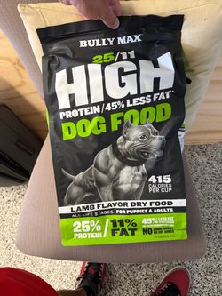 Dog food and shampoo