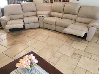 Sofa, coffee table, and nightstand with included lamp.