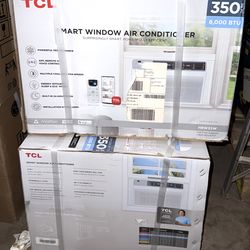 TCL 8000 BTU Window Air Conditioner, Fan, Dehumidifier Unit 350 Sq Ft New