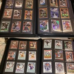 NFL binder full of cards 1980s-2020s buy all or individually priced Has Rookie cards, patches and autos  If u want want to see more pics let me know  