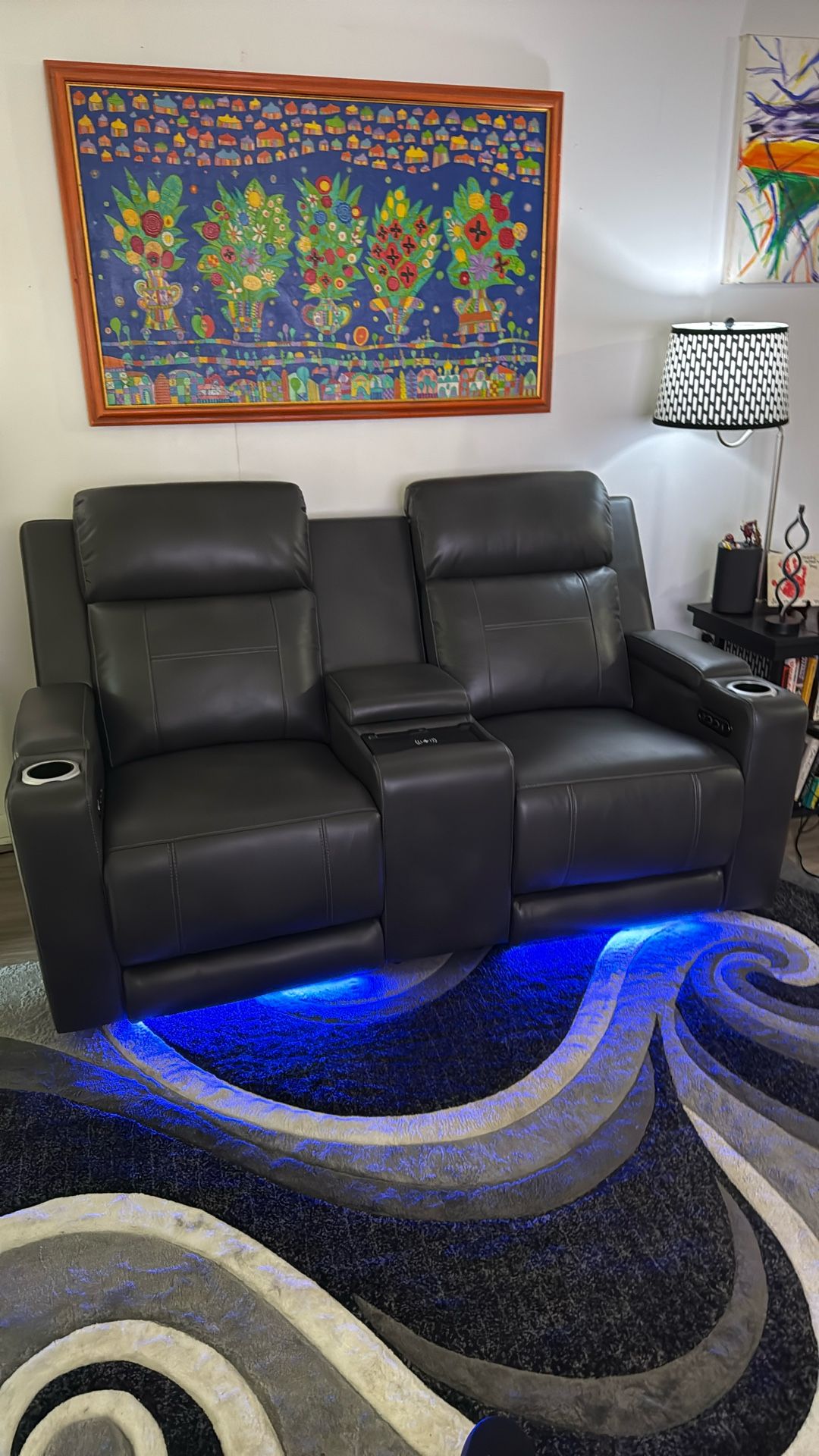 BLK/GRAY SOFA - *Great Condition*