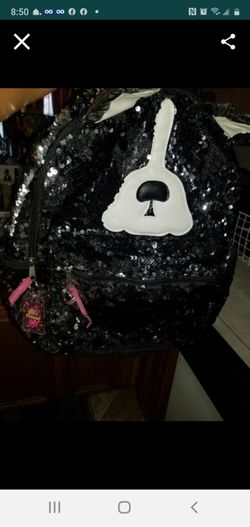 Dog sequins backpack