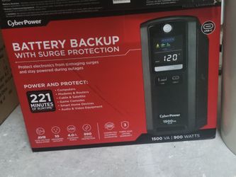 CyberPower Battery Backup with Surge Protection