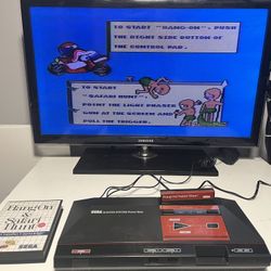 SEGA Master System [Model 3010] +controller+game+ power & RF cable - Tested