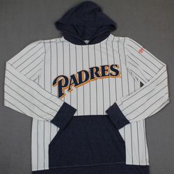 MLB San Diego Padres SGA Pinstripe Hoodie Sweater Long Sleeve Shirt