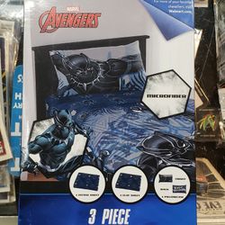Marvel Avengers Black Panther 3 Piece Twin Bed Microfiber Sheet Set