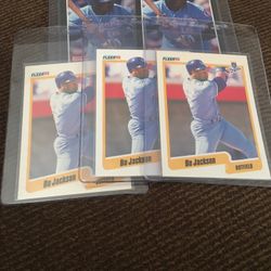 Baseball Card 1989 Donruss 1990 Fleer Bo Jackson 
