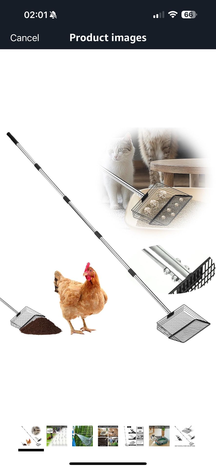 10 Inch Chicken Poop Scooper