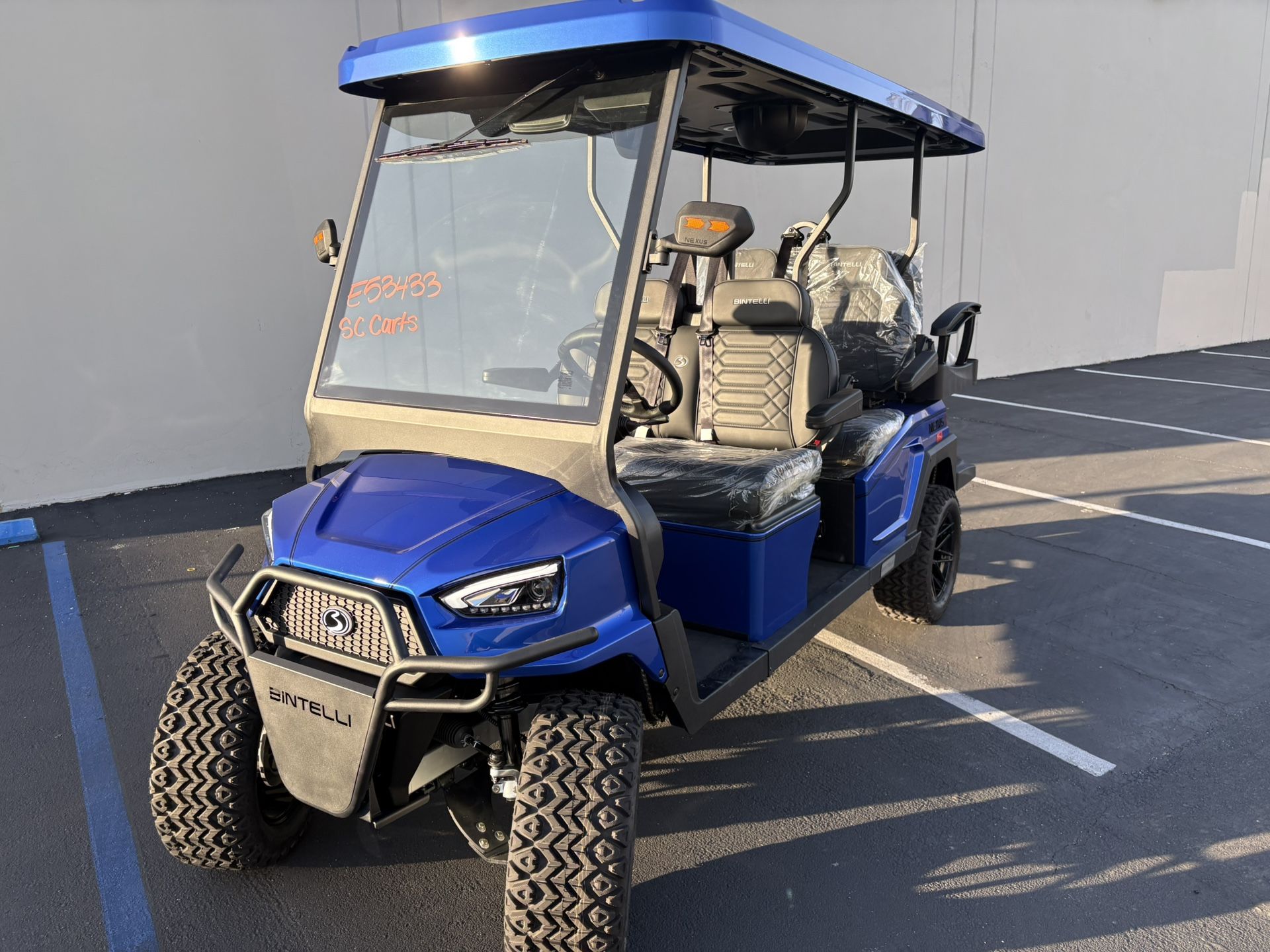 2025 GEN 2 Bintelli Nexus 6-Passenger Lifted 72-Volt Street Legal LSV Golf Cart 10-YEAR WARRANTY!