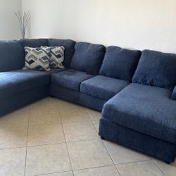 Navy Blue Sofa 