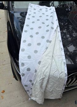 Light Gray Polka Dot Blackout Curtains