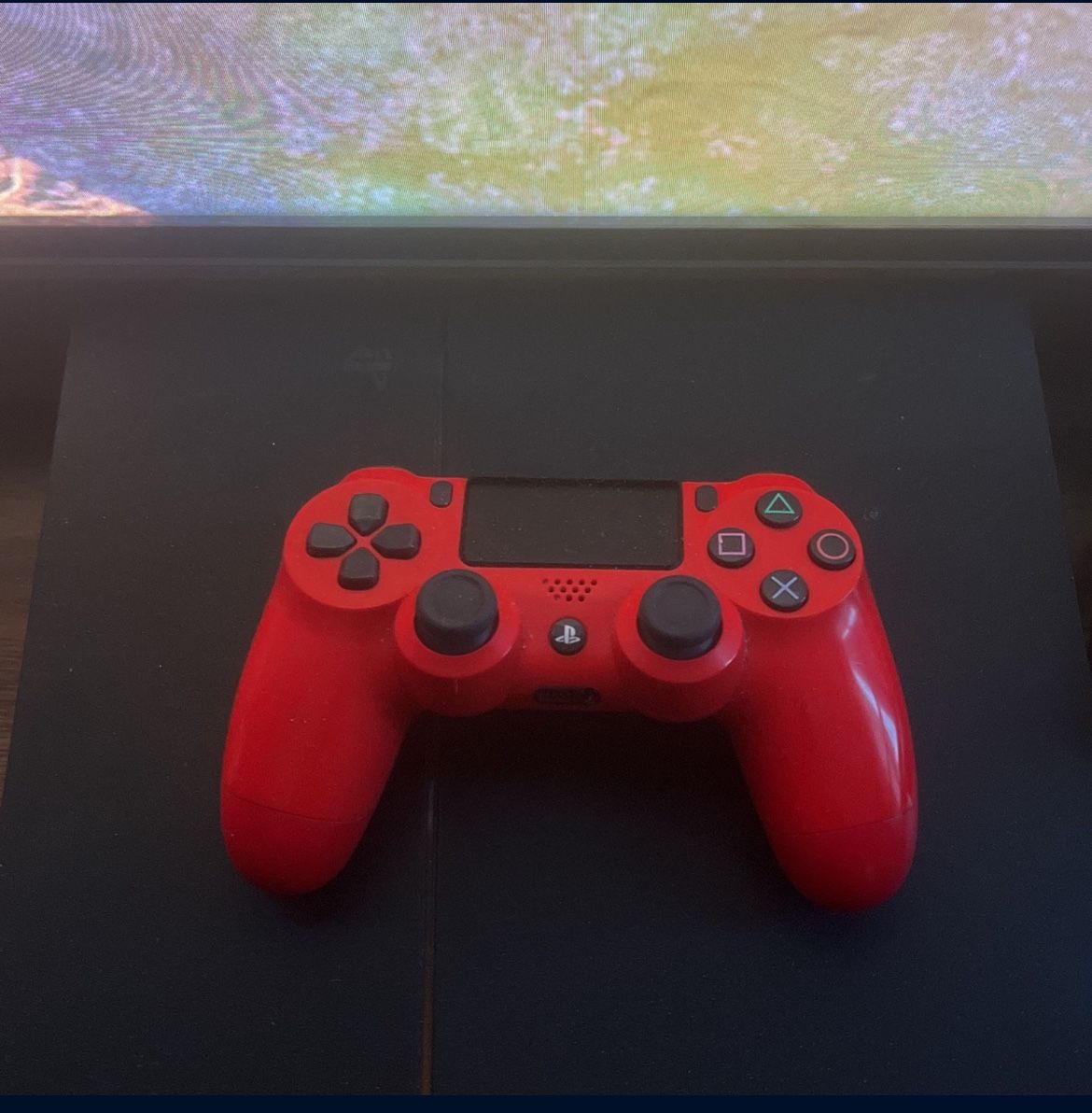 PS4 With Red Controller