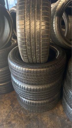 SET BRIDGESTONE 235/50/18 BRIDGESTONE SEMI NEW $280 PRICE INCLUDES PROFESSIONAL INSTALLATION AND TAX