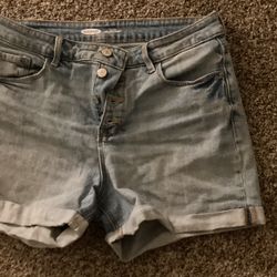 Old Navy Button Fly Jean Shorts Sz10