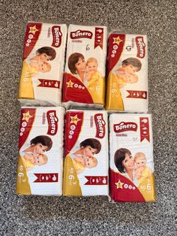 240 Diapers Size 6 – 6 New Packs