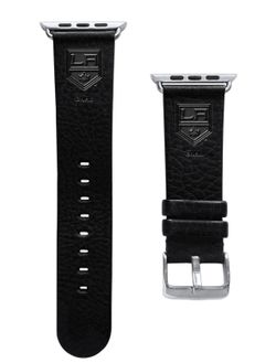 Game Time L.A. Galaxy Leather Apple Watch Band × 1 Onyx Black / 42/44mm-Large / Long