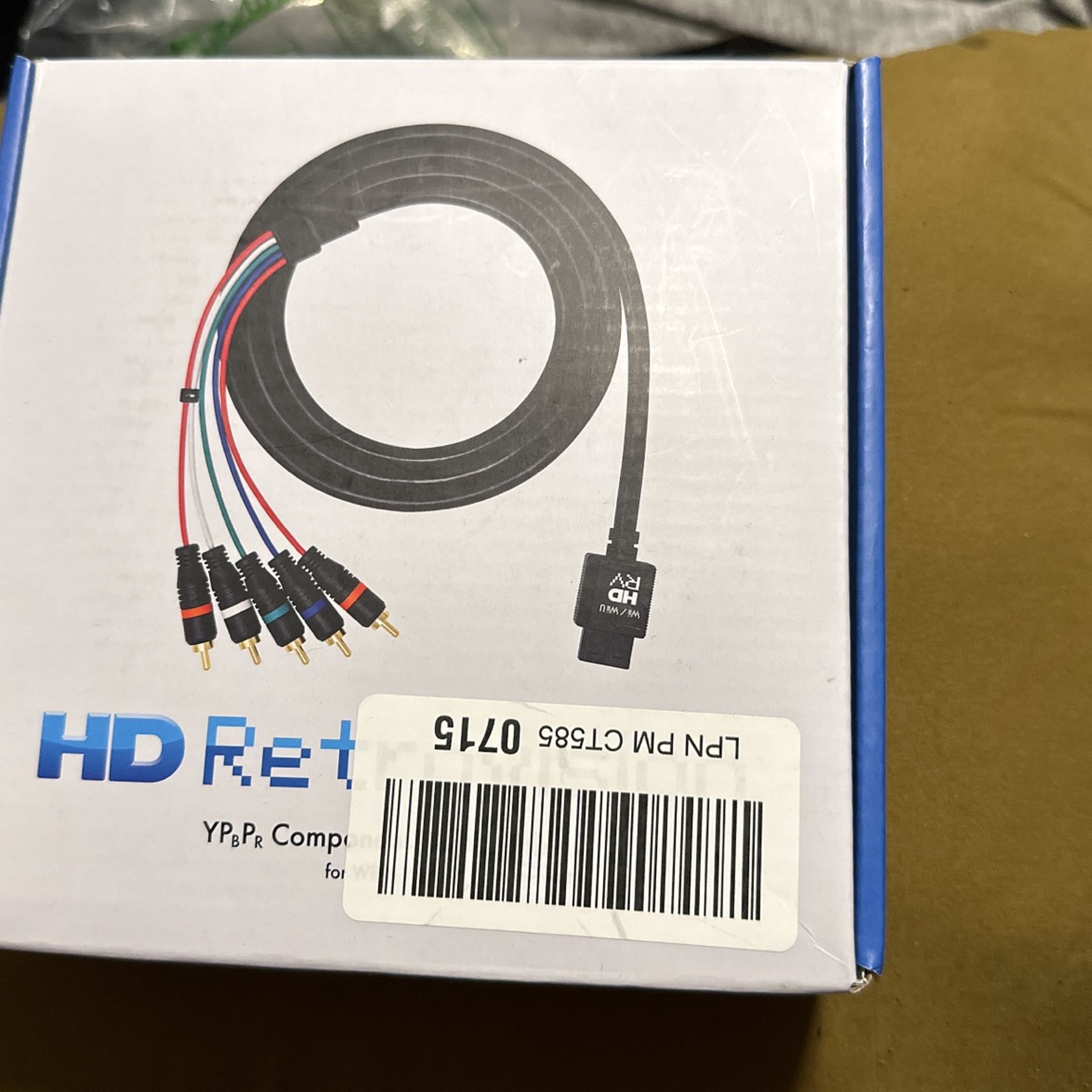 HD Retro vision Component Video Cable For Wii & Wii U 