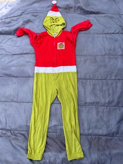 The Grinch kid Hooded One-Piece Pajama Onesie