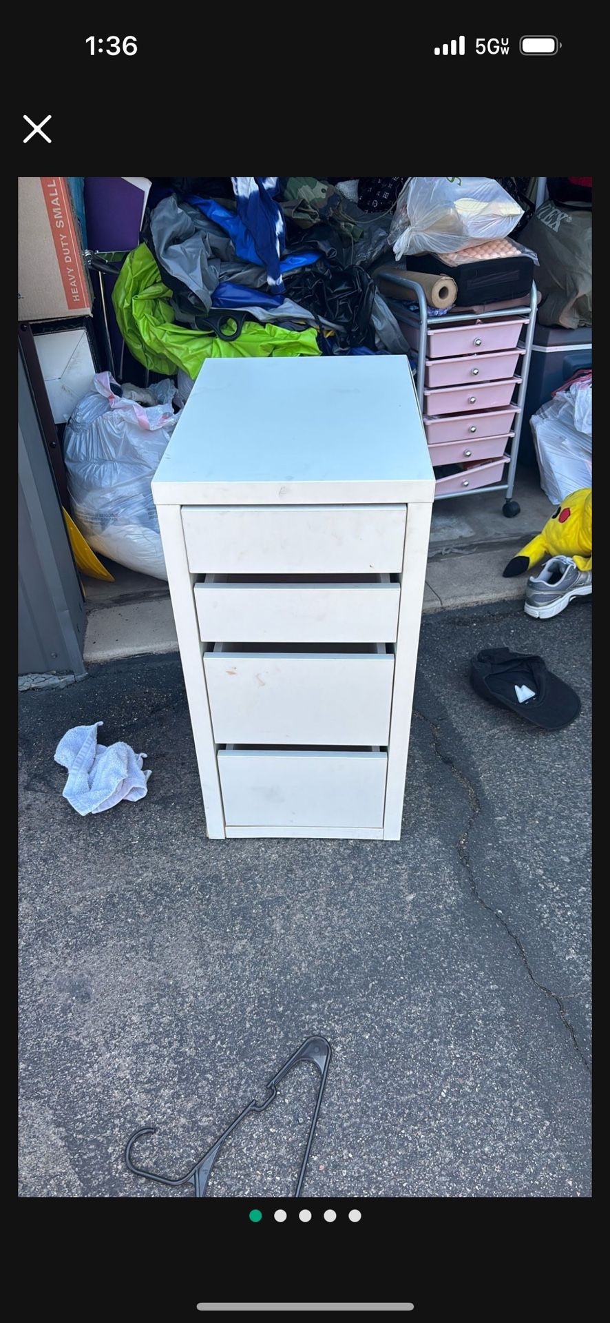 White IKEA Mickie Drawer