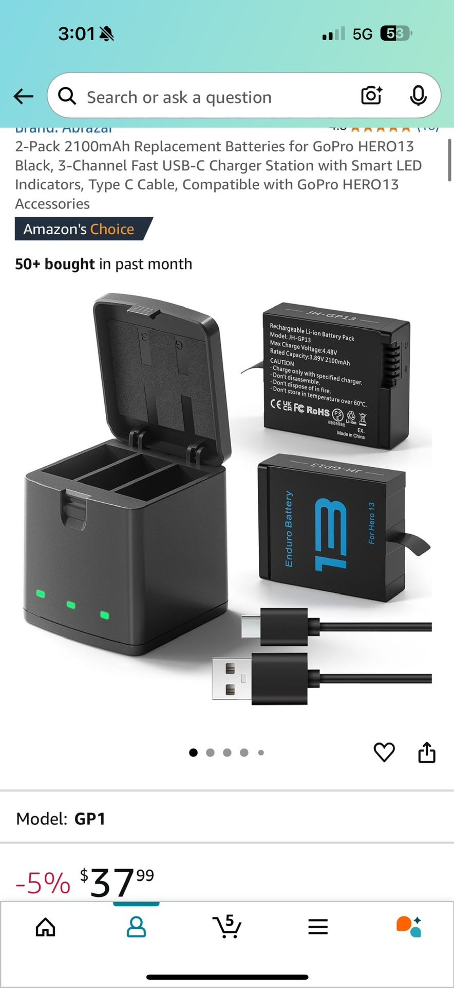 GoPro Hero 13 Spare Batteries And Charger