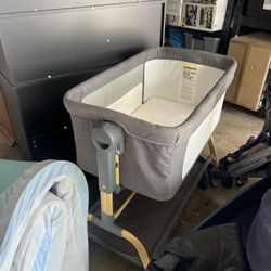Baby Essentials Bundle – Bassinet + 2 Bouncers – Great Condition