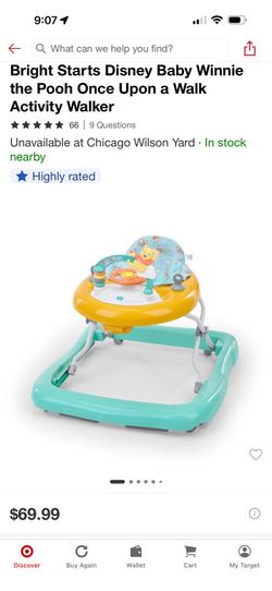 Bright Starts Disney Baby Winnie the Pooh Once Upon a Walk Activity Walker