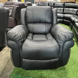 Black Recliner Rocking Chair / Silla mecedora reclinable negra