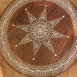 Ivory Inlay Art Table 