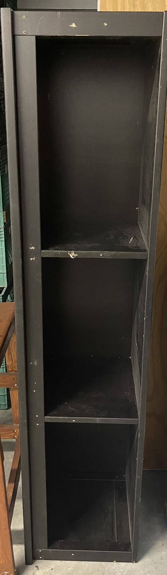 Tall Black Storage Shelf -Sturdy & Strong