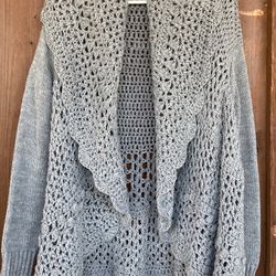 Woman Size Large Crochet Cardigan