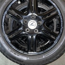 Honda/Acura Black Rims and Tires