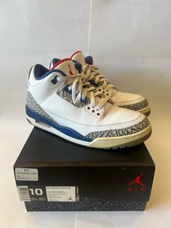 Air Jordan 3 True Blue Retro 2016 Size 10 used