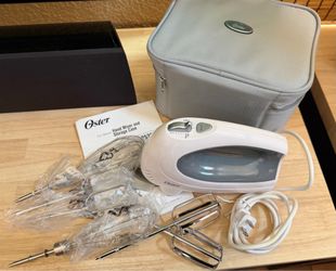 Oster Hand Mixer, 6 Beaters & Storage Case