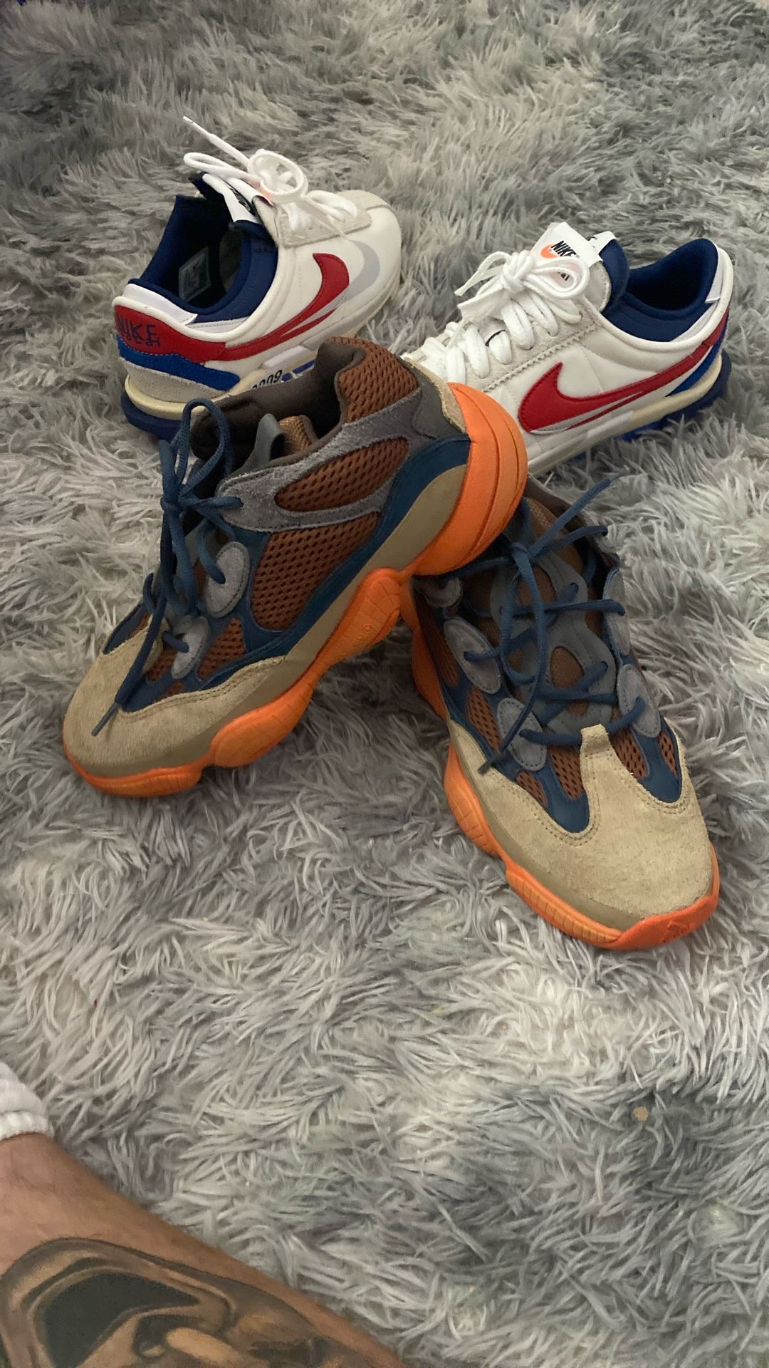 Yeezy 500 Enflamed / NIKE Sacai Cortez (Size 9.5M) Make Offer!!!