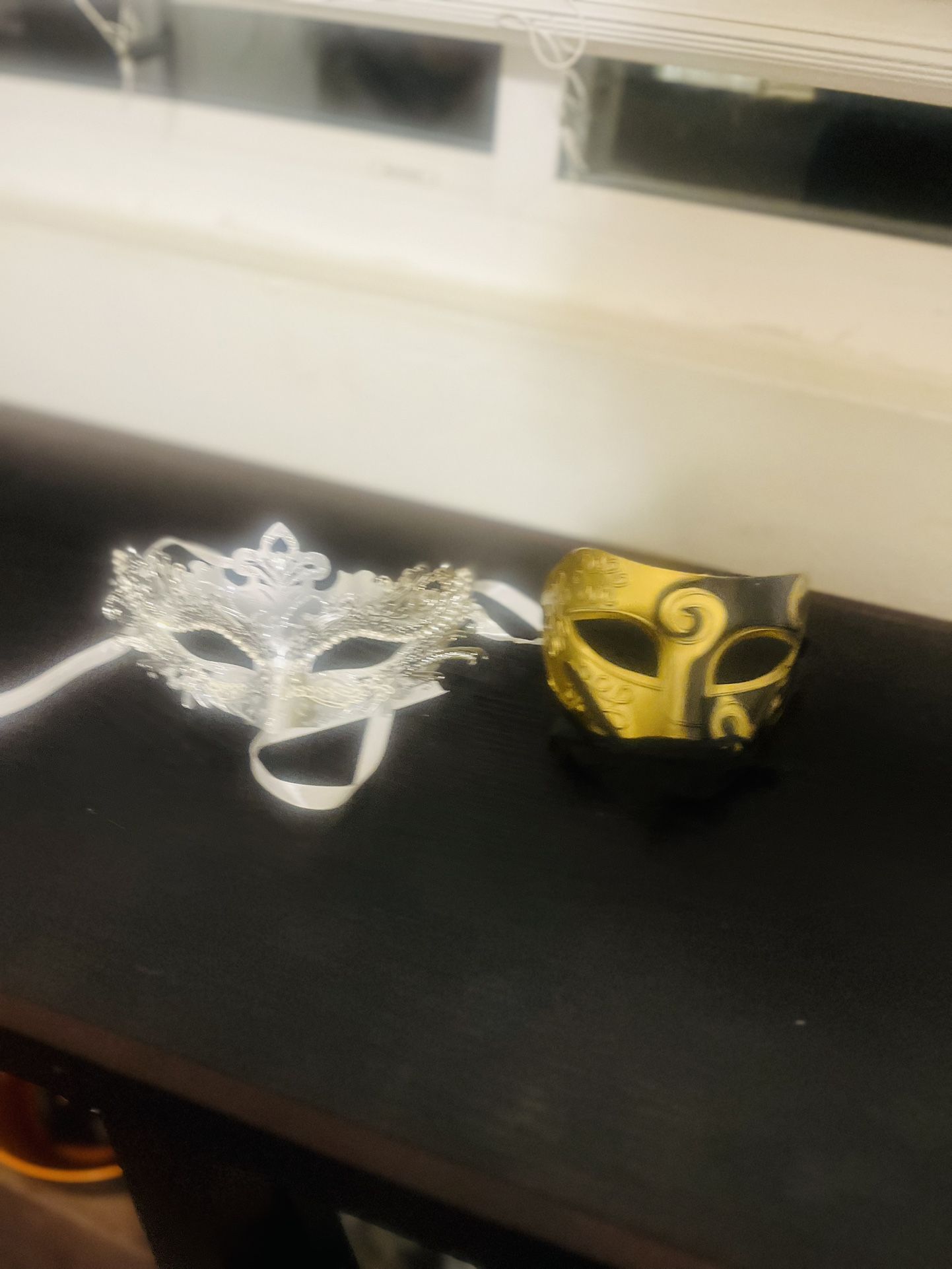 Masquerade Masks Gold And Black And Silver