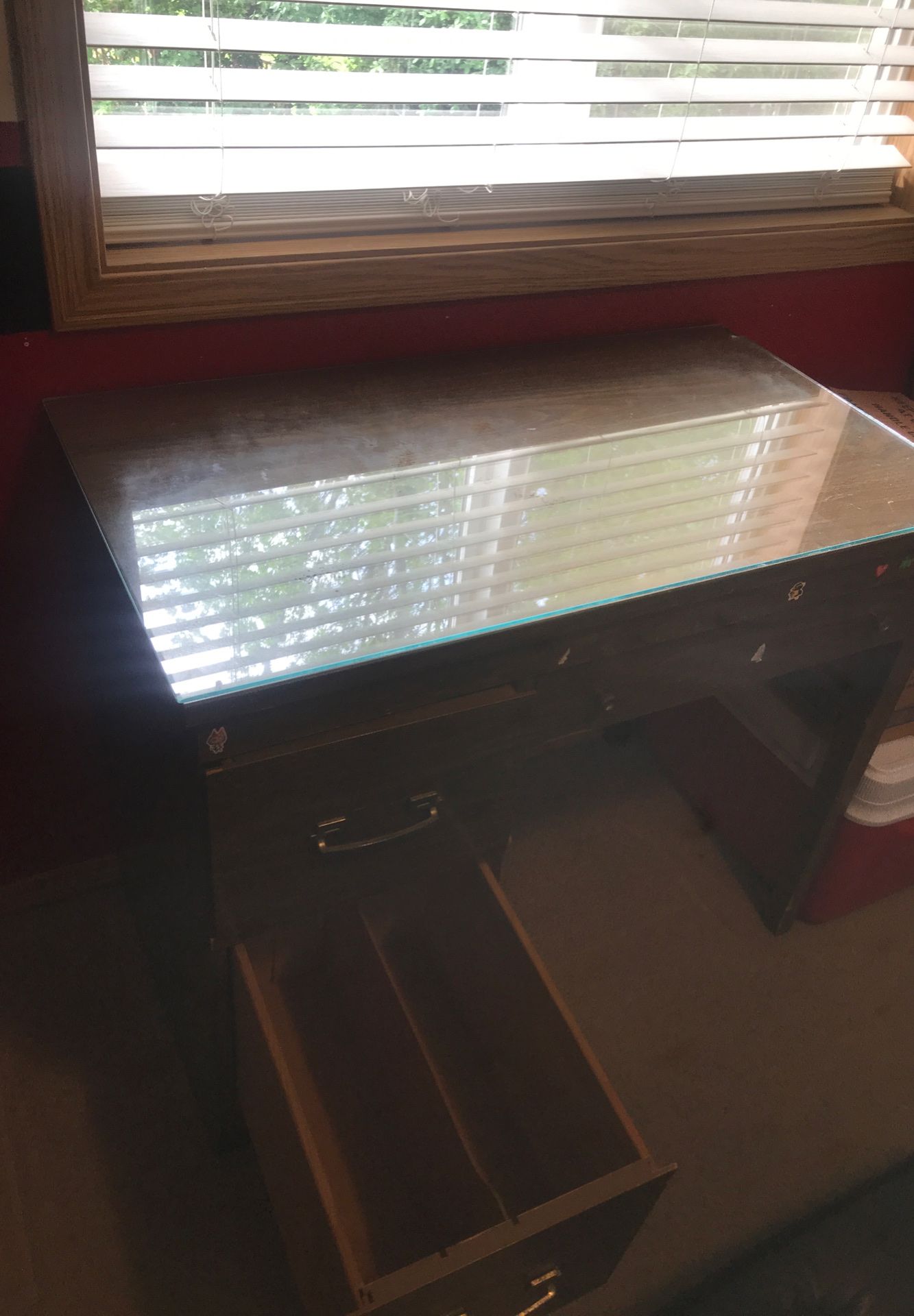Wooden desk