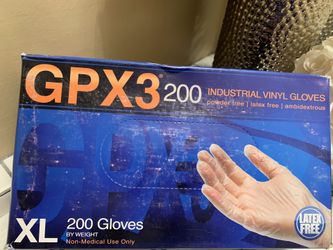 Vinyl disposable gloves
